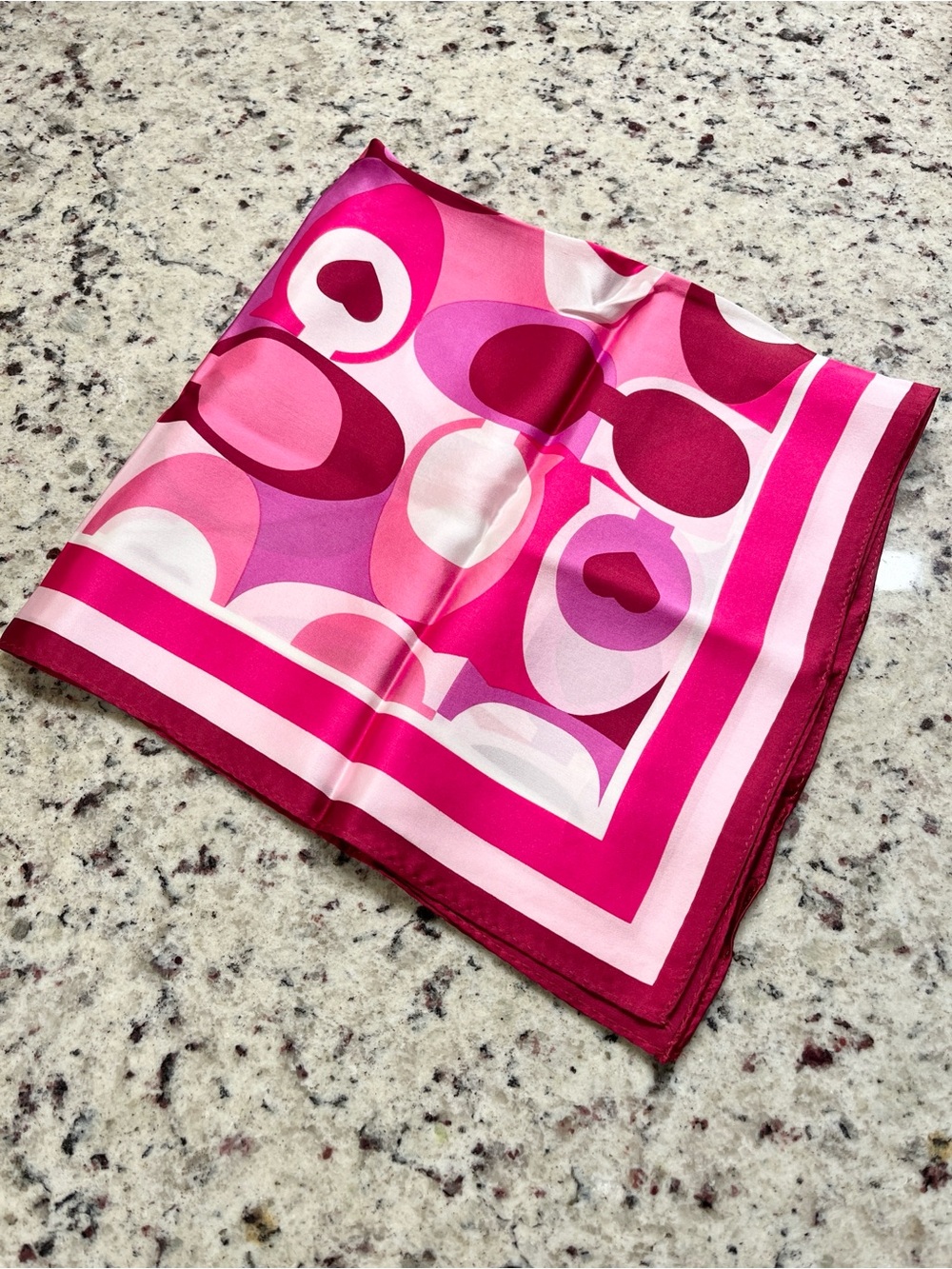 Coach Heart Neck or Purse Scarf NWOT